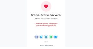 Come condividere la campagna ad altri donatori