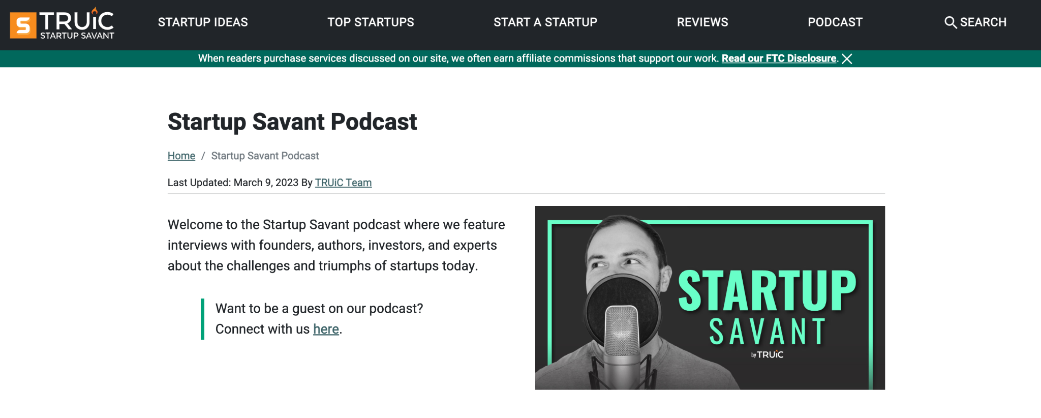 Startup Savant Podcast
